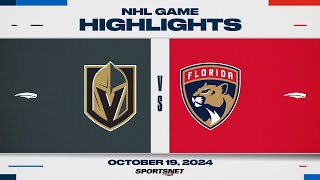 NHL Highlights  Golden Knights vs Panthers  October 19 2024 [upl. by Leamaj]