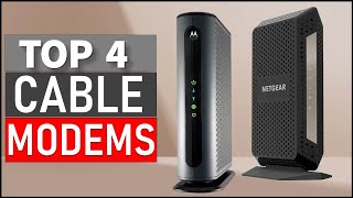 TOP 4 Best Cable Modems in 2024 [upl. by Legnaleugim]