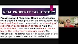 History of Real Property Taxation In The Philippines taxation landtax assessor [upl. by Yarb]