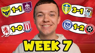 My Championship Week 7 Score Predictions [upl. by Arolf]