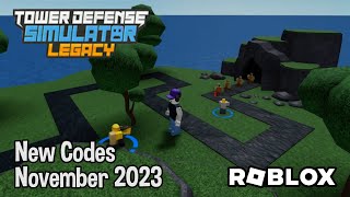 Roblox TDS Legacy New Codes November 2023 [upl. by Ahsekad79]