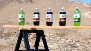 Trying to shoot through 21 2liter soda bottles with a Browning BAR ShortTrac 308 [upl. by Oirtemed]