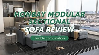 HONBAY Modular Sectional Sofa Review  Comfort Style amp Flexibility for Any Living Space [upl. by Ateekal]