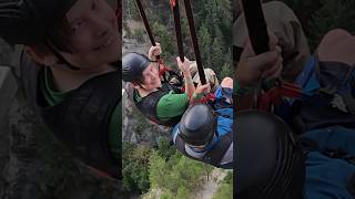 Canyon drop swing Golden Skybridge adventure goldenbc getoutside bungee sofun beautifulbc [upl. by Packer554]