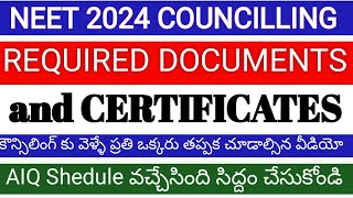 Required CERTIFICATES for MBBS Admission [upl. by Kind]