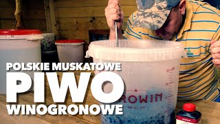 Polskie MUSKATowe PIWO winogronowe 2024  polish muscat grape ale cz1 [upl. by Eniamrehs]