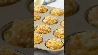 The Perfect Peachy Treat 🍑 Easy Peach Cobbler Muffin Recipe [upl. by Maximo]