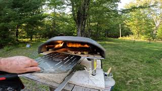 Pepperoni Pizza baking in Ooni Koda 16 Pizza Oven [upl. by Nylkaj]