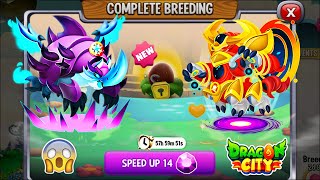 Dragon City High Spiked Rhinodillo Dragon vs High Quantum Wormhole Dragon EXCLUSIVE BREEDING 😱 [upl. by Adnwahsor]