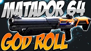 MATADOR 64 GOD ROLL Destiny 2 30th Anniversary [upl. by Nnanerak500]