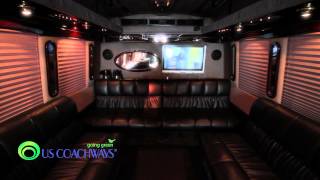 30 Passenger Party Bus  US Coachways Inc [upl. by Ilarrold]