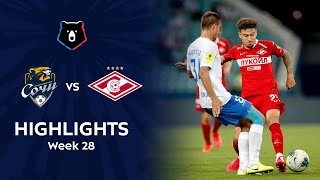 Highlights PFC Sochi vs Spartak 10  RPL 201920 [upl. by Eanil]