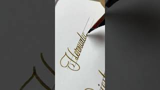 Herniation  handwriting with fountain pen cursive art lettering calligaraphy satisfying [upl. by Sandeep824]