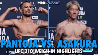 Alexandre Pantoja Kai Asakura Make Weight For UFC 310 Title Fight  Highlights [upl. by Temme]