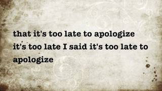 Timbaland Apologize Lyrics [upl. by Joelie417]