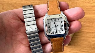 Cartier’s New Strap Changing System  2018 Santos de Cartier [upl. by Syst333]