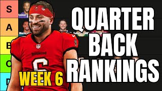 Top 18 Quarterback Rankings For Week 6 Fantasy Football [upl. by Akla]