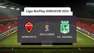 Patriotas vs Atletico nacional liga Betplay DIMAYOR 2024 Goles 11 [upl. by Eniksre10]