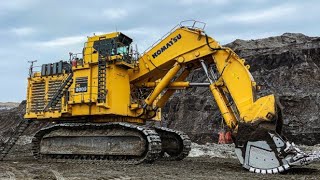 Komatsu PC8000 vs Liebherr 9800 compilation [upl. by Nahsor685]