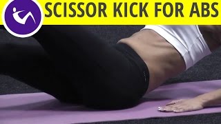 Lower abdominal workout scissor kick from left to right [upl. by Nuahs626]