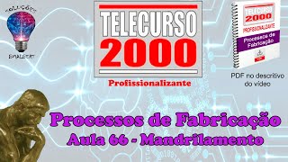 Telecurso 2000  Processos de Fabricação  66 Mandrilamento [upl. by Hnamik]