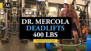 Dr Mercola Deadlifts 400 lbs [upl. by Zehe]