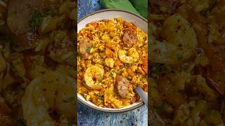 Jambalaya Recipe  Chicken Shrimp and Sausage [upl. by Enifesoj]