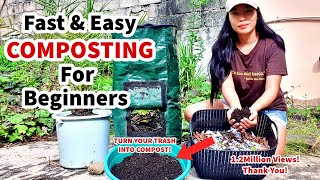 Fast amp Easy Composting for Beginners  How To Make Compost Fast [upl. by Jeremias864]