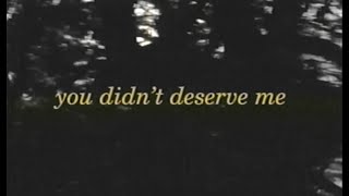 Omar Apollo  Evergreen You Didnt Deserve Me At All Official Lyric Video [upl. by Kraft880]