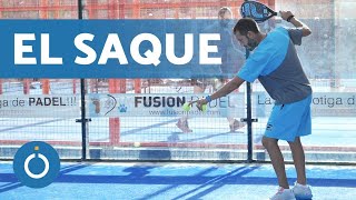 Cómo SACAR en PÁDEL 💨🎾  Cómo hacer un BUEN SAQUE ✅ [upl. by Akfir]