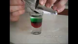 How to make Shot Bulgarian Flag  Cocktail Drink Recipe [upl. by Arted]