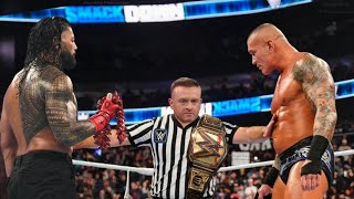 Randy Orton Vs Roman Reigns Undisputed Championship Match Smackdown [upl. by Atiuqnahs]