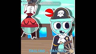 Sailor man song meme animations  late trend  dandy world  ft gigifinn  dandyworld [upl. by Nyletak]