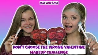 Dont Choose the Wrong Valentine  Makeup Challenge  Jacy and Kacy [upl. by Duval]