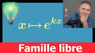 famille libre ♦ fonction exponentielle ♦ ekx ♦ Un classique ♦ MPSI PCSI prépa [upl. by Napier]