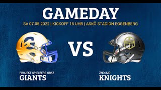 AFL PROJEKT SPIELBERG Graz Giants vs Znojmo Knights [upl. by Saenihp]