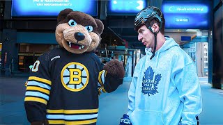 Maple Leafs Fan Trolls Bruins Fans PLAYOFFS [upl. by Vanna]