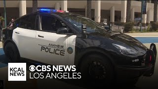 Anaheim police launch pilot program using Tesla Model Ys as patrol vehicles [upl. by Phia717]