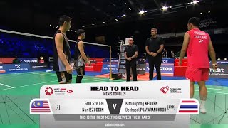 Goh Sze FeiNur Izzuddin MAS vs Kitinupong KedrenDechapol Puavaranukroh  R32 Denmark Open 2024 [upl. by Imugem]