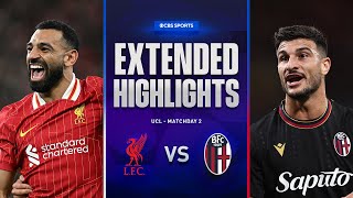 Liverpool vs Bologna Extended Highlights  UCL League Phase MD 2  CBS Sports Golazo [upl. by Dasteel]