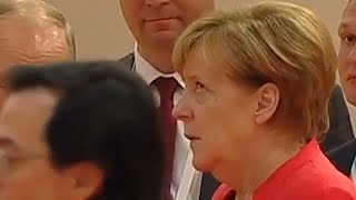 How Merkels eye rolls betray her true feelings on allies [upl. by Idak941]