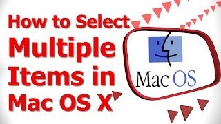 How to Select Multiple Items in Mac OS X [upl. by Asilram]