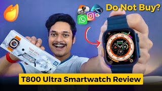 T800 Ultra Smart Watch Review  Dont buy T800 Ultra Smartwatch [upl. by Sicnarf12]