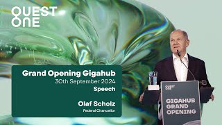 Grand Opening  Gigahub for Green Hydrogen  Olaf Scholz Federal Chancellor [upl. by Kahle912]