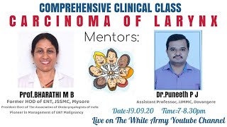 CARCINOMA LARYNX Clinical case presentation [upl. by Ahsoet]