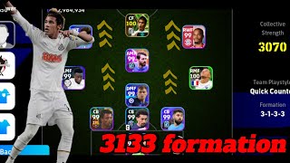 How to get 3133 formation in efootball mobile 25💯💯😲 [upl. by Nylarahs]