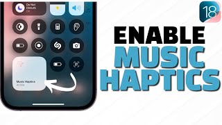 How to Enable Music Haptics on iPhone [upl. by Sirdna]