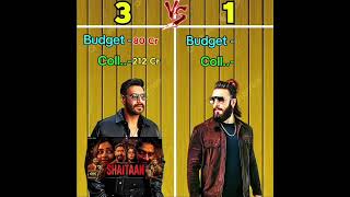 Ajay Devgan vs Ranveer Singh।Top 10 movie comparison।ajaydevgan ranveersingh trendingmovies [upl. by Resee631]