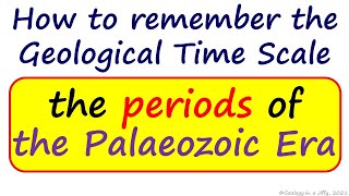 Periods of the Palaeozoic Era  Geology in a Jiffy [upl. by Aihsyn639]