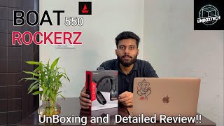 Boat Rockerz 550 Unboxing amp Review Best Affordable Headphones Under ₹1600 [upl. by Aplihs]